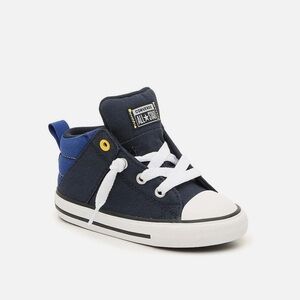 Converse Blue and White High-Top Sneakers